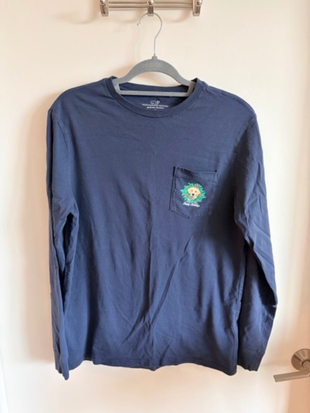 Vineyard Vines Long Sleeve Shirt - Navy, Size S